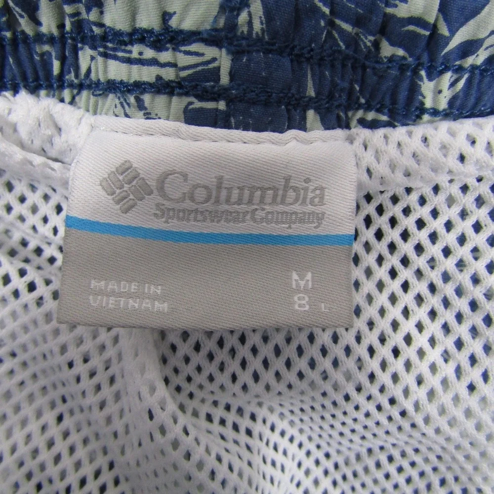 Columbia PFG Swim Shorts‎ Mens Medium Blue Tropical Fish Print Mesh Lined
